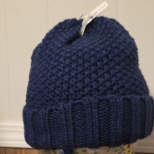 Women's Classic Navy Knit Hat